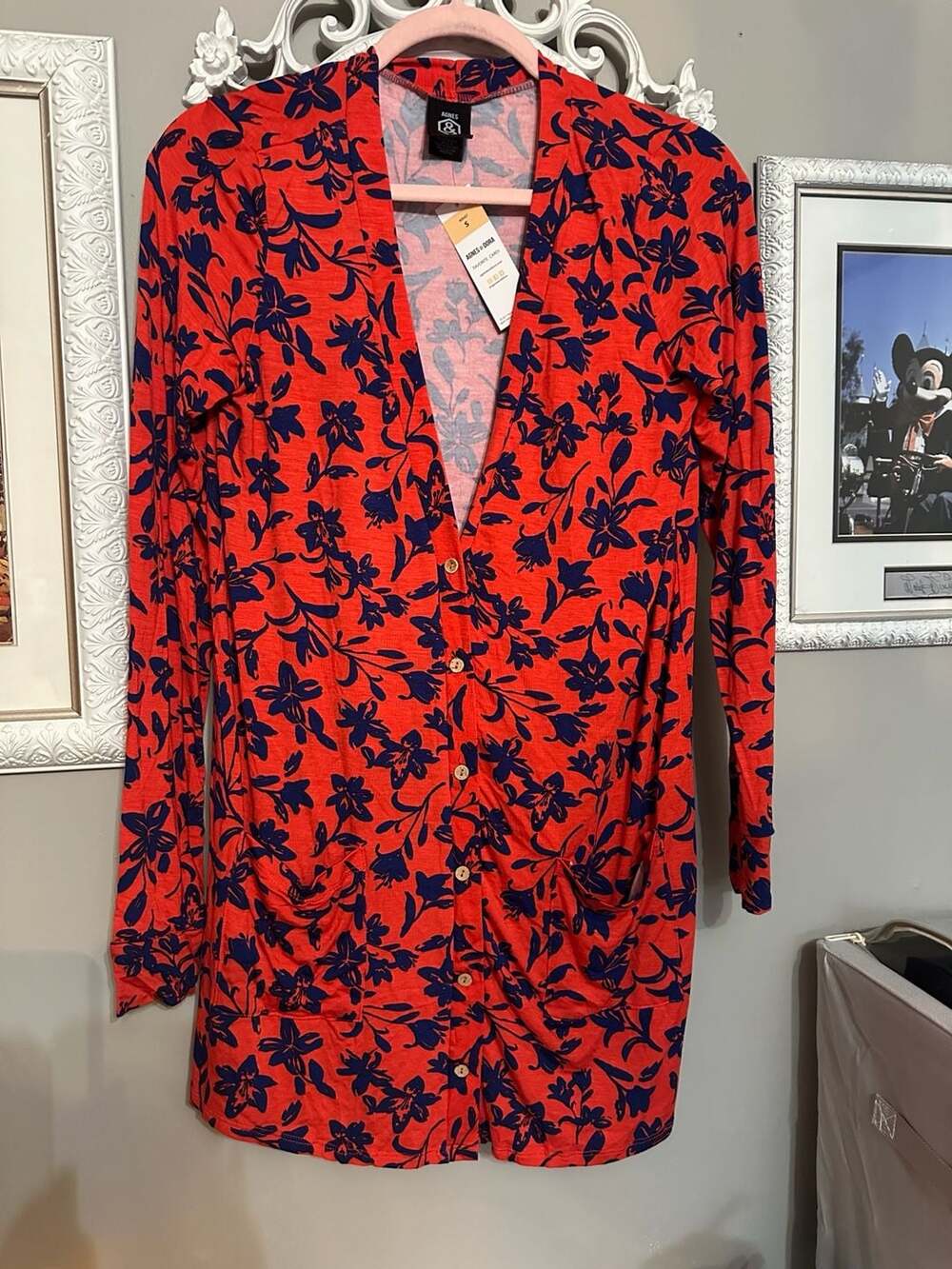 Agnes & Dora Favorite Cardi Floral Button-Down Cardigan Size S